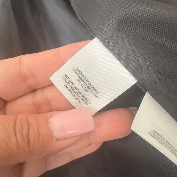 Nine West Womens Plaid Button-Up Coat Size 12 Black/Red/Yellow - Picture 4 of 12